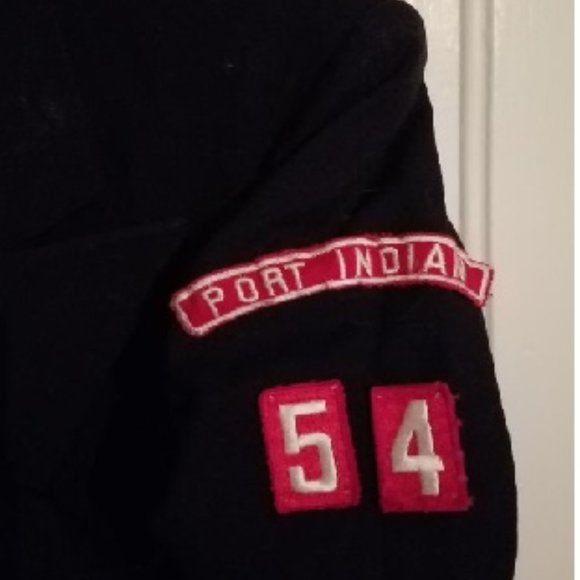 Vintage Sea Scout Double Breasted Wool Heavy Jacket (Port Indian) in Navy Blue - Picture 4 of 10